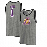 Los Angeles Lakers Fanatics Branded Greatest Dad Tri-Blend Tank Top - Heathered Gray,baseball caps,new era cap wholesale,wholesale hats